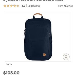 Fjallraven 20L backpack